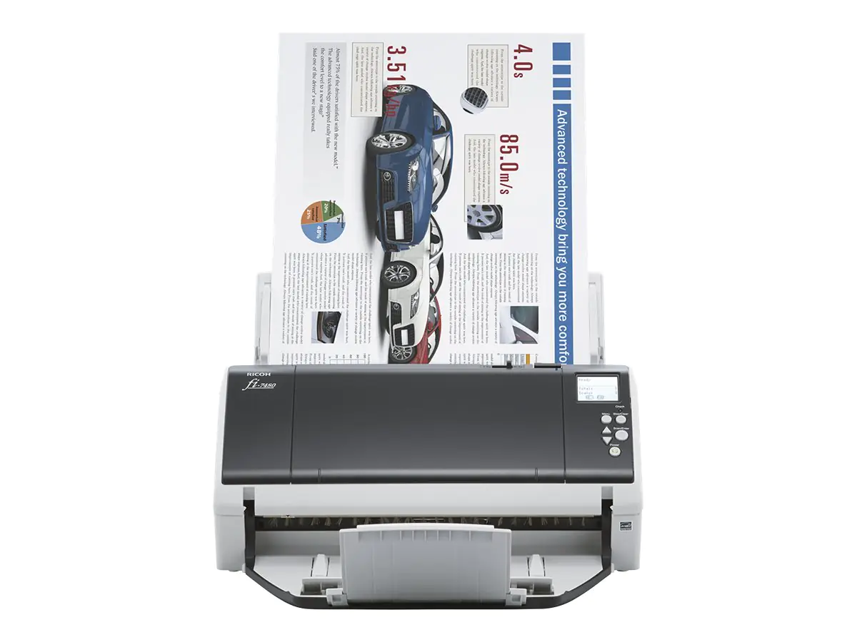 Ricoh fi-7480 - Dokumentenscanner - Dual-CCD - Duplex - 304.8 x 431.8 mm - 600 dpi x 600 dpi - bis zu 160 Seiten/Min. (einfarbig) PA03710-B001