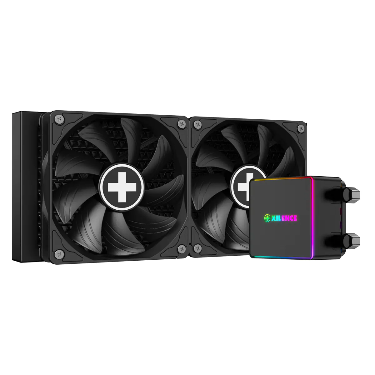 Xilence Performance X Series LQ240PRO - Prozessor-Flüssigkeitskühlsystem - (für: LGA1156, LGA1155, LGA2011, LGA1150, LGA1151, AM4, LGA2066, LGA1200, LGA1700, AM5) - Kupfer - 120 mm - Schwarz