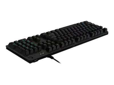 Logitech Gaming G512 - Tastatur - Hintergrundbeleuchtung - USB - Nordisch - Tastenschalter: GX Red Linear - Kohle