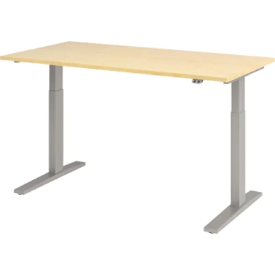 Hammerbacher Schreibt. VXMKA16/3/S el.160x80cm silber/ahorn Hammerbacher Schreibt. VXMKA16/3/S el.160x80cm silber/ahorn