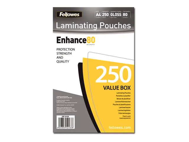 Fellowes Laminating Pouches - 80 Mikron - 250er-Pack 5312903