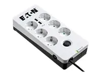 Eaton Protection Box 6 USB DIN - Überspannungsschutz - AC 220-250 V - 2500 Watt - Ausgangsanschlüsse: 6 - weiß