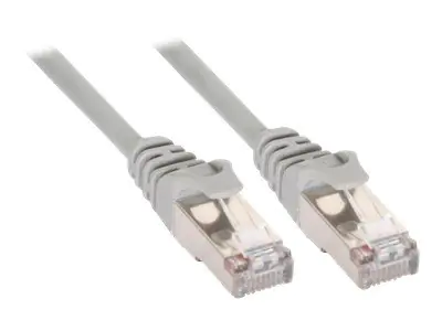 InLine - Patch-Kabel - RJ-45 (M) zu RJ-45 (M) - 30 cm - UTP - CAT 5e - geformt - Grau InLine - Patch-Kabel - RJ-45 (M) zu RJ-45 (M) - 30 cm - UTP - CAT 5e - geformt - Grau