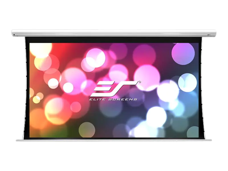 Elite Screens Saker Tab-Tension Series SKT110XHW-E12 - Leinwand - Deckenmontage möglich, geeignet für Wandmontage - motorisiert - 110 V - 279 cm (110") - 16:9 - MaxWhite FG - White Enamel