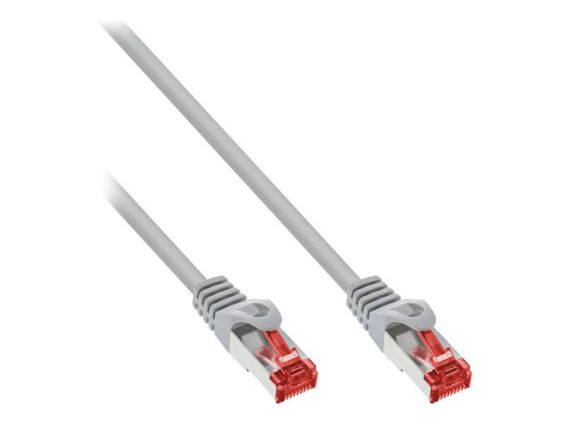 InLine 50er Bulk-Pack Patchkabel - S/FTP (PiMf) - Cat.6 - PVC - CCA - grau - 1,5m B-76112