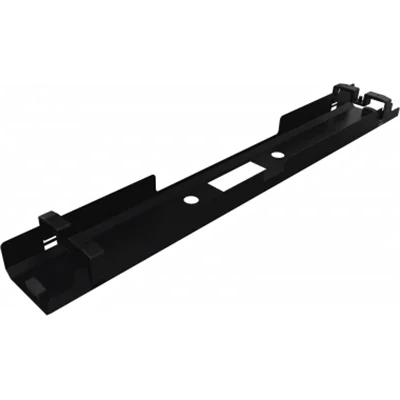 Kabelkanal horizontal beidseitig abklappbar für Tische B1600mm sw Kabelkanal horizontal beidseitig abklappbar für Tische B1600mm sw