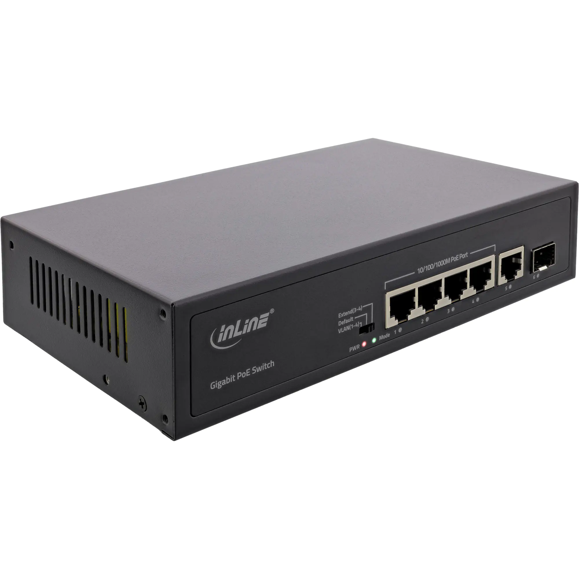 InLine - Switch - Gigabit - 5 x 10/100/1000 (4 PoE+) + 1 x SFP - Desktop - PoE+ (65 W) InLine - Switch - Gigabit - 5 x 10/100/1000 (4 PoE+) + 1 x SFP - Desktop - PoE+ (65 W)