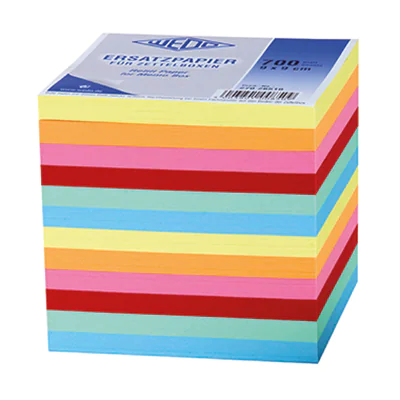 WEDO Zettelboxeinlage 27026510 9x9cm 7farbig 700 Bl./Pack. WEDO Zettelboxeinlage 27026510 9x9cm 7farbig 700 Bl./Pack.