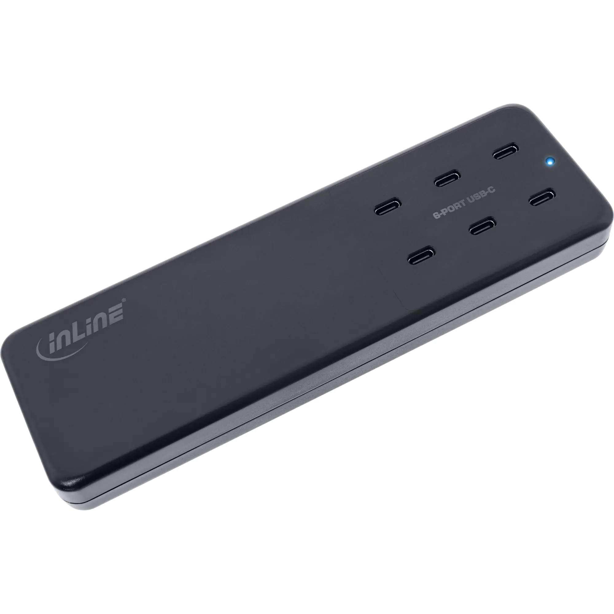 InLine Multiport Netzteil - 6x USB-C - GaN - 120W - PD 3.0 - schwarz 31516I