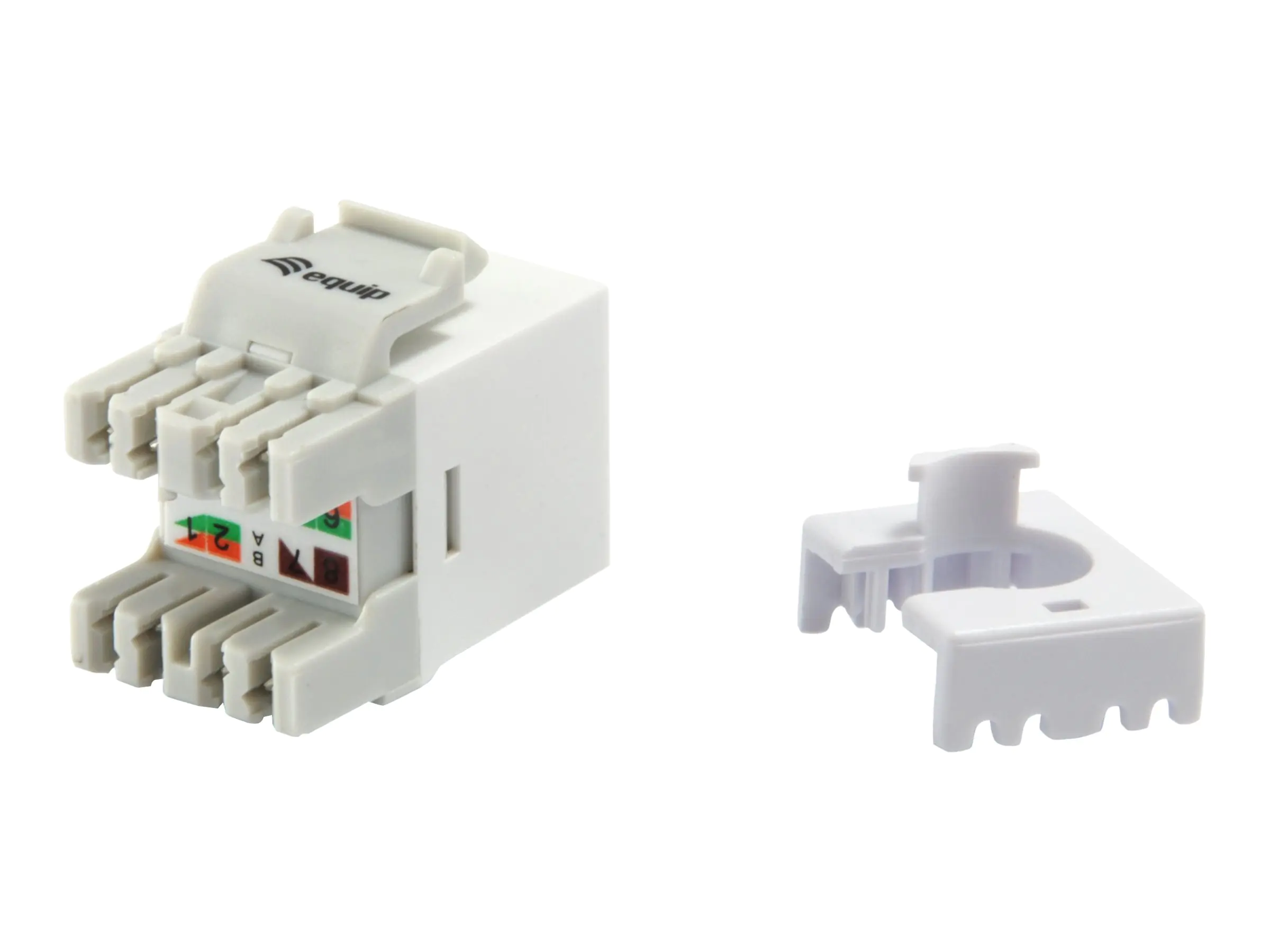 Equip Pro - Keystone Jack - CAT 6 - RJ-45 - weiß (Packung mit 8) 769213