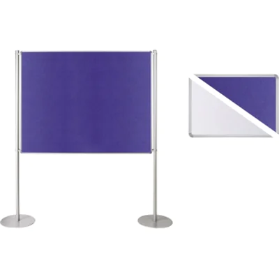 Ultradex Stellwand 749218 150x120cm Filz/Whiteboard Tellerfuß ws/bl Ultradex Stellwand 749218 150x120cm Filz/Whiteboard Tellerfuß ws/bl