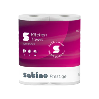 Satino Küchenrolle Prestige 160740 2lg. 2x64Bl. Satino Küchenrolle Prestige 160740 2lg. 2x64Bl.