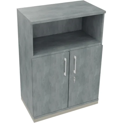 Kombischrank 2OH Tür 1OH Regal B800xT442xH1133mm si/Beton Kombischrank 2OH Tür 1OH Regal B800xT442xH1133mm si/Beton