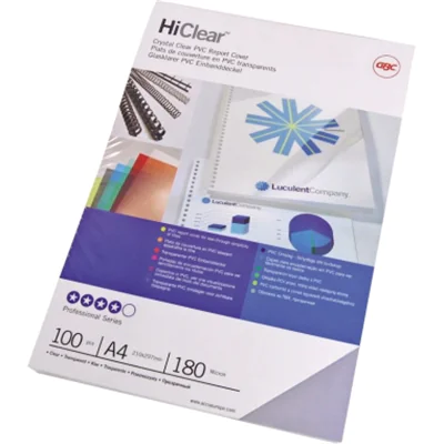 GBC Einbanddeckel ClearView CE013080E DIN A4 PVC 100 St./Pack.