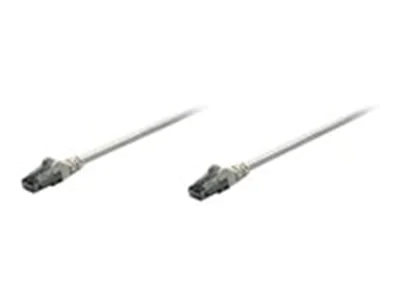 Intellinet Network Patch Cable, Cat6, 5m, Grey, CCA, U/UTP, PVC, RJ45, Gold Plated Contacts, Snagless, Booted, Lifetime Warranty, Polybag - Patch-Kabel - RJ-45 (M) zu RJ-45 (M) - 5 m - UTP - CAT 6 - geformt, ohne Haken - Grau