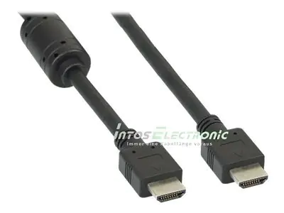InLine - HDMI-Kabel - HDMI männlich zu HDMI männlich - 1.8 m - abgeschirmt - Schwarz InLine - HDMI-Kabel - HDMI männlich zu HDMI männlich - 1.8 m - abgeschirmt - Schwarz