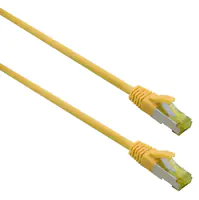 Helos ultra flex - Patch-Kabel - RJ-45 (M) zu RJ-45 (M) - 1 m - S/FTP - CAT 6a - halogenfrei - Gelb
