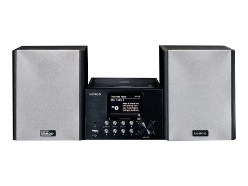 Lenco MC-250 - Microsystem - 2 x 12 Watt - Schwarz