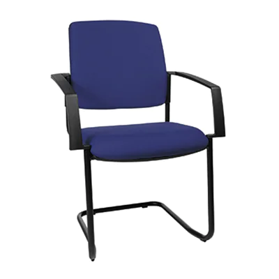 TOPSTAR Besucherstuhl B to B 20 BB300A G26 mit Armlehnen blau TOPSTAR Besucherstuhl B to B 20 BB300A G26 mit Armlehnen blau