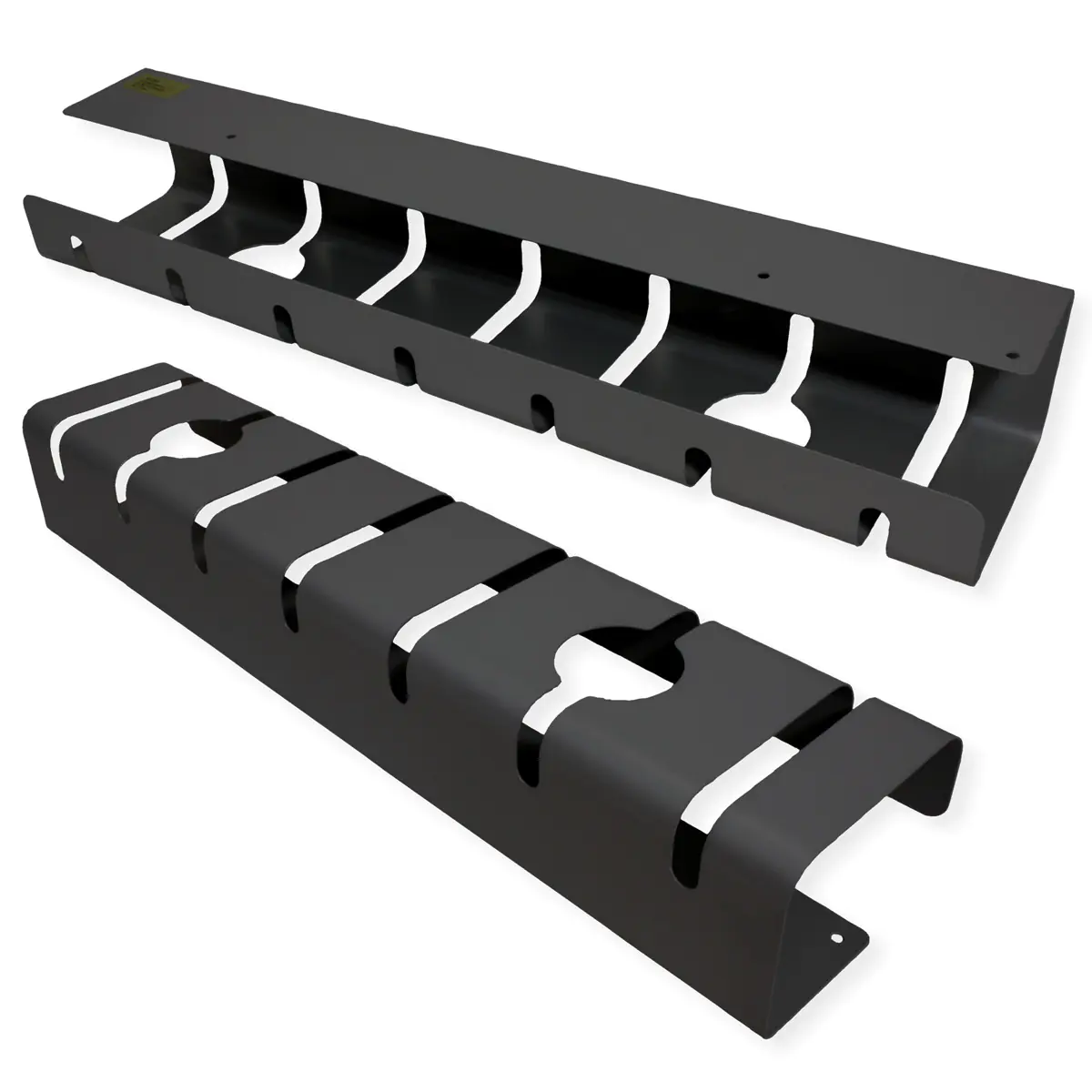 Roline - Kabel - Organizer - unter Tisch montierbar - Schwarz (Packung mit 2)