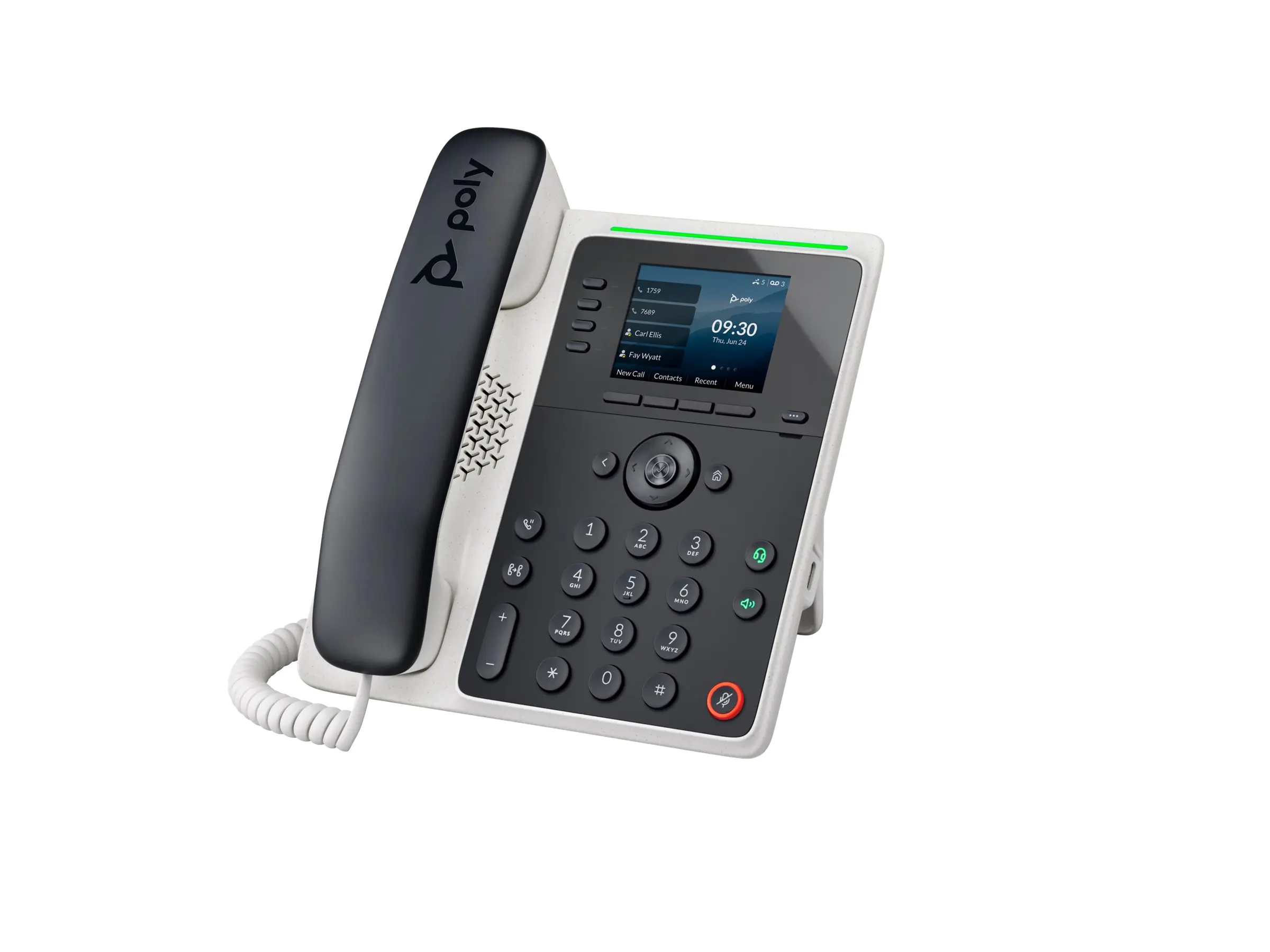 Poly HP Poly Edge E220 - VoIP-Telefon mit Rufnummernanzeige/Anklopffunktion 82M87AA