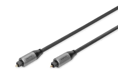 DIGITUS - Digitales Audio-Kabel (optisch) - Digital-Audio - TOSLINK männlich zu TOSLINK männlich - 2 m - Schwarz