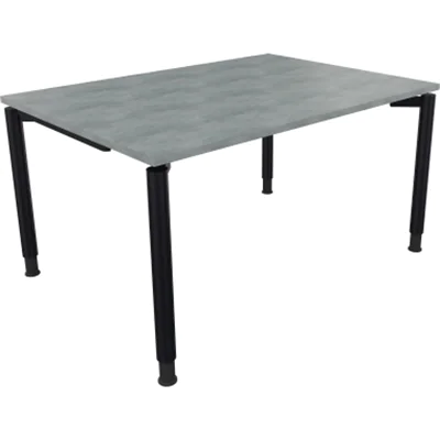 Schreibtisch Vierfuß Quadratrohr B1400xT1000xH680-820 an/Lavagrau Schreibtisch Vierfuß Quadratrohr B1400xT1000xH680-820 an/Lavagrau