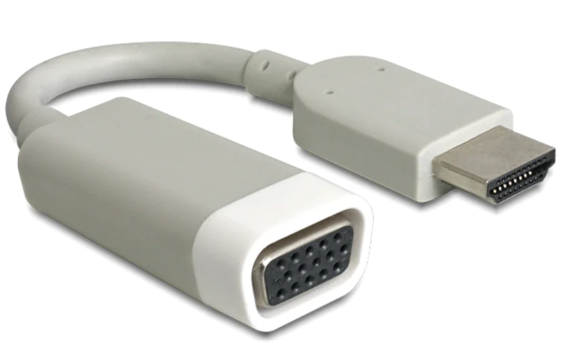 Delock - Videoadapter - HD-15 (VGA) weiblich zu HDMI männlich - weiß Delock - Videoadapter - HD-15 (VGA) weiblich zu HDMI männlich - weiß