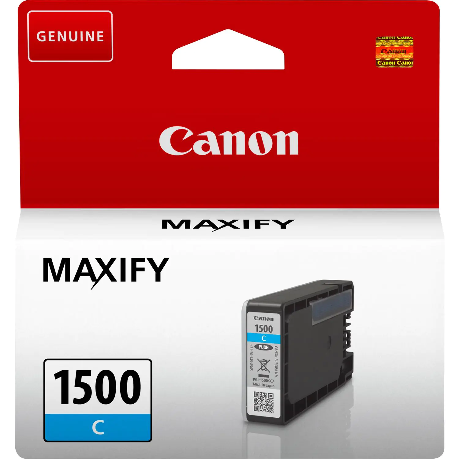Canon PGI-1500 C - 4.5 ml - Cyan - Original - Tintenbehälter - für MAXIFY MB2050, MB2150, MB2155, MB2350, MB2750, MB2755 Canon PGI-1500 C - 4.5 ml - Cyan - Original - Tintenbehälter - für MAXIFY MB2050, MB2150, MB2155, MB2350, MB2750, MB2755