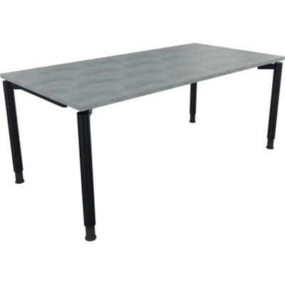 Schreibtisch Vierfuß Rundrohr B1800xT900xH680-820 an/Beton hell Schreibtisch Vierfuß Rundrohr B1800xT900xH680-820 an/Beton hell