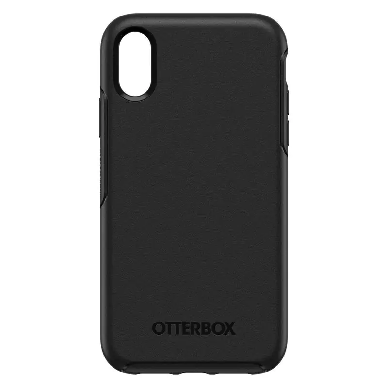 OtterBox Symmetry Series - Hintere Abdeckung für Mobiltelefon - Polycarbonat, Kunstfaser - Schwarz - für Apple iPhone Xr OtterBox Symmetry Series - Hintere Abdeckung für Mobiltelefon - Polycarbonat, Kunstfaser - Schwarz - für Apple iPhone Xr