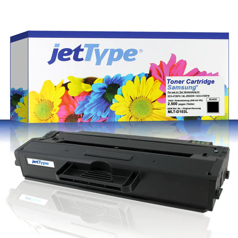 jetType Toner kompatibel zu Samsung MLT-D103L/ELS Schwarz 2.900 Seiten jetType Toner kompatibel zu Samsung MLT-D103L/ELS Schwarz 2.900 Seiten