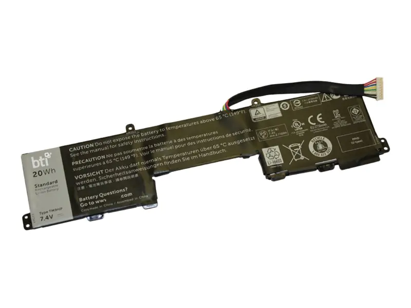 BTI - Laptop-Batterie (gleichwertig mit: Dell 0TM9HP, Dell FRVYX, Dell J84W0, Dell TM9HP) - Lithium-Ionen - 2 Zellen - 2754 mAh - 20 Wh - für Dell Latitude 13 7350