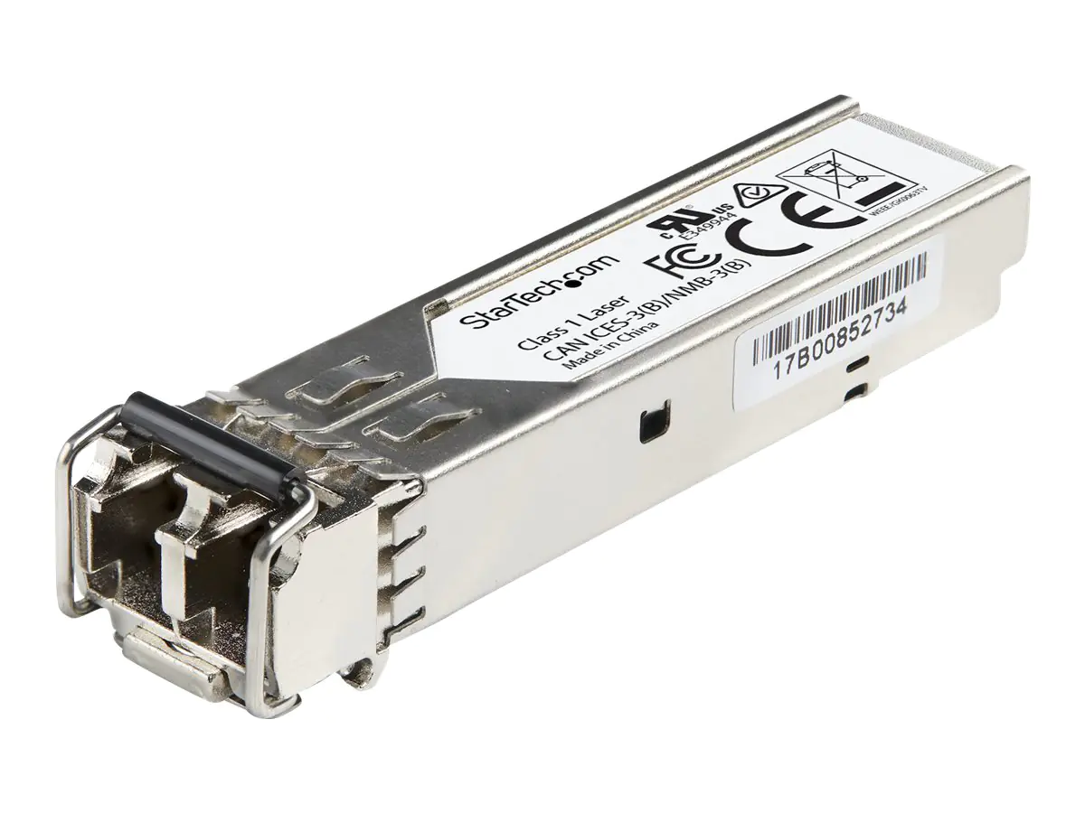 StarTech SFP1FEFXST Transceiver Modul (SFP Module, 100Base-FX Juniper kompatibel, Glasfaser, 1310nm, LC Multimode mit DDM) - SFP+-Transceiver-Modul (gleichwertig mit: Juniper SFP-1FE-FX) - 100Mb LAN - 100Base-FX - LC Multi-Mode - bis zu 2 km - 1310 nm