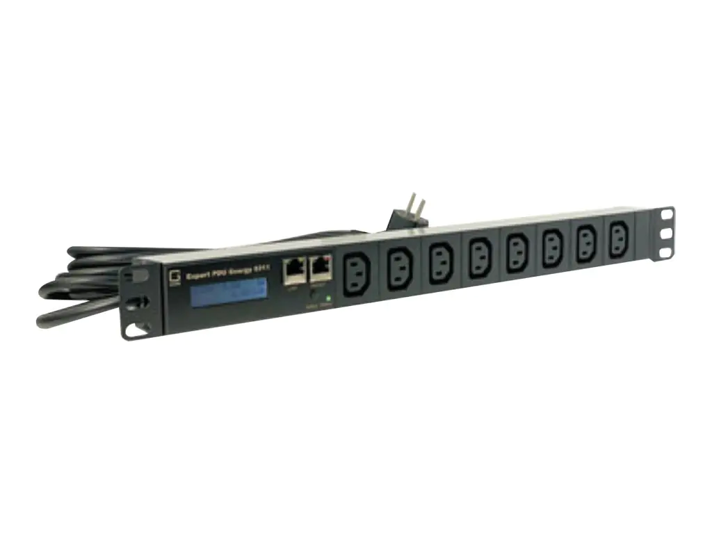 Gude Expert PDU Energy 8311-3 - Stromverteilungseinheit (Rack - einbaufähig) - Ethernet 10/100 - Eingabe, Eingang power IEC 60320 C13 - Ausgangsanschlüsse: 8 (8x IEC 60320 C13) - 1U - 48.3 cm (19")
