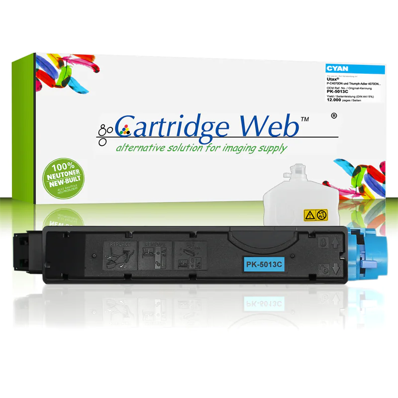 CartridgeWeb Toner kompatibel zu Utax 1T02NTCUT0 PK-5013C Cyan 12.000 Seiten 1 Stück