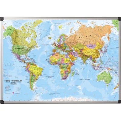 Bi-office Magnettafel MAP0100802 Weltkarte 120x90cm Bi-office Magnettafel MAP0100802 Weltkarte 120x90cm