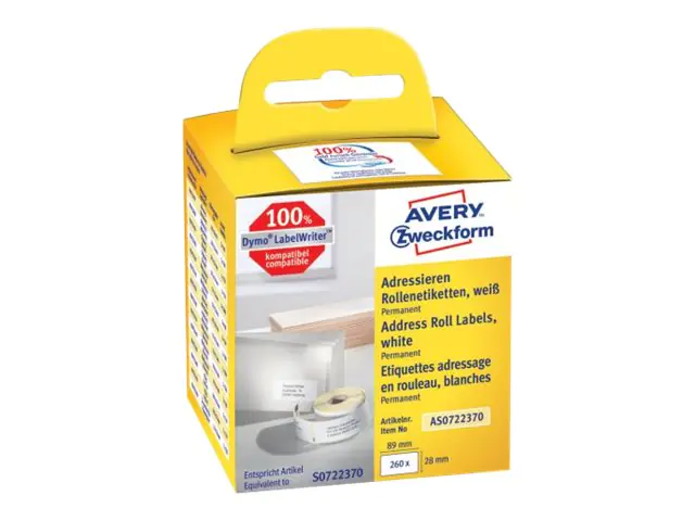 Avery Zweckform Papier - permanenter Klebstoff - weiß - 28 x 89 mm 260 Etikett(en) (2 Rolle(n) AS0722370