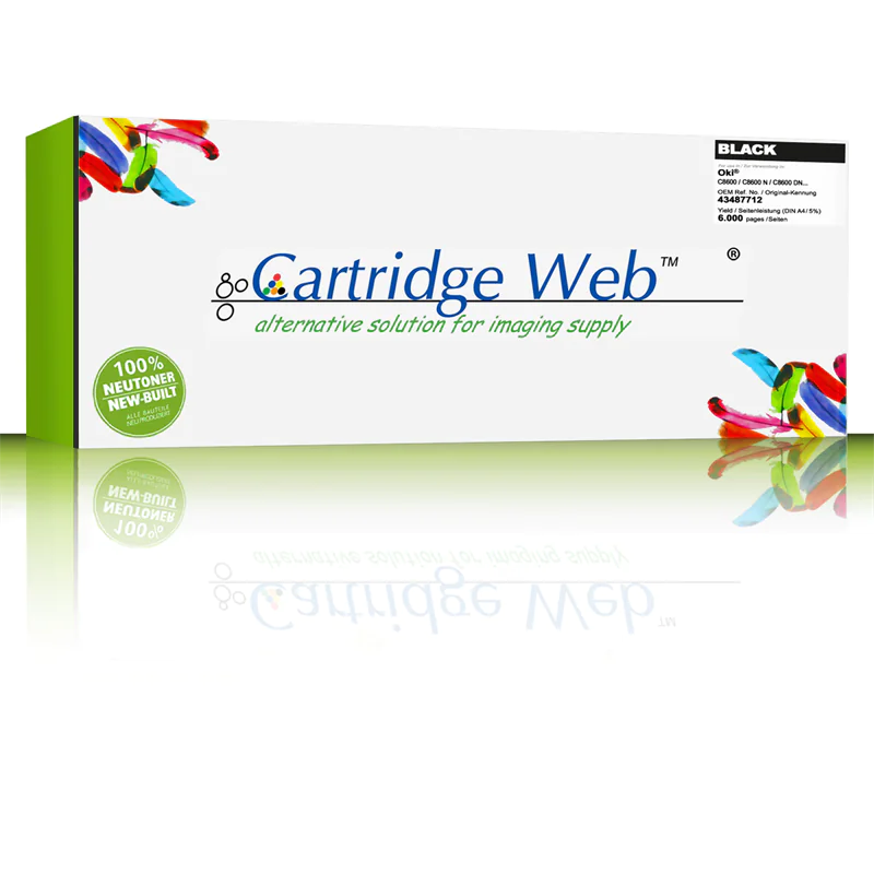 CartridgeWeb Toner kompatibel zu Oki 43487712 schwarz 6.000 Seiten