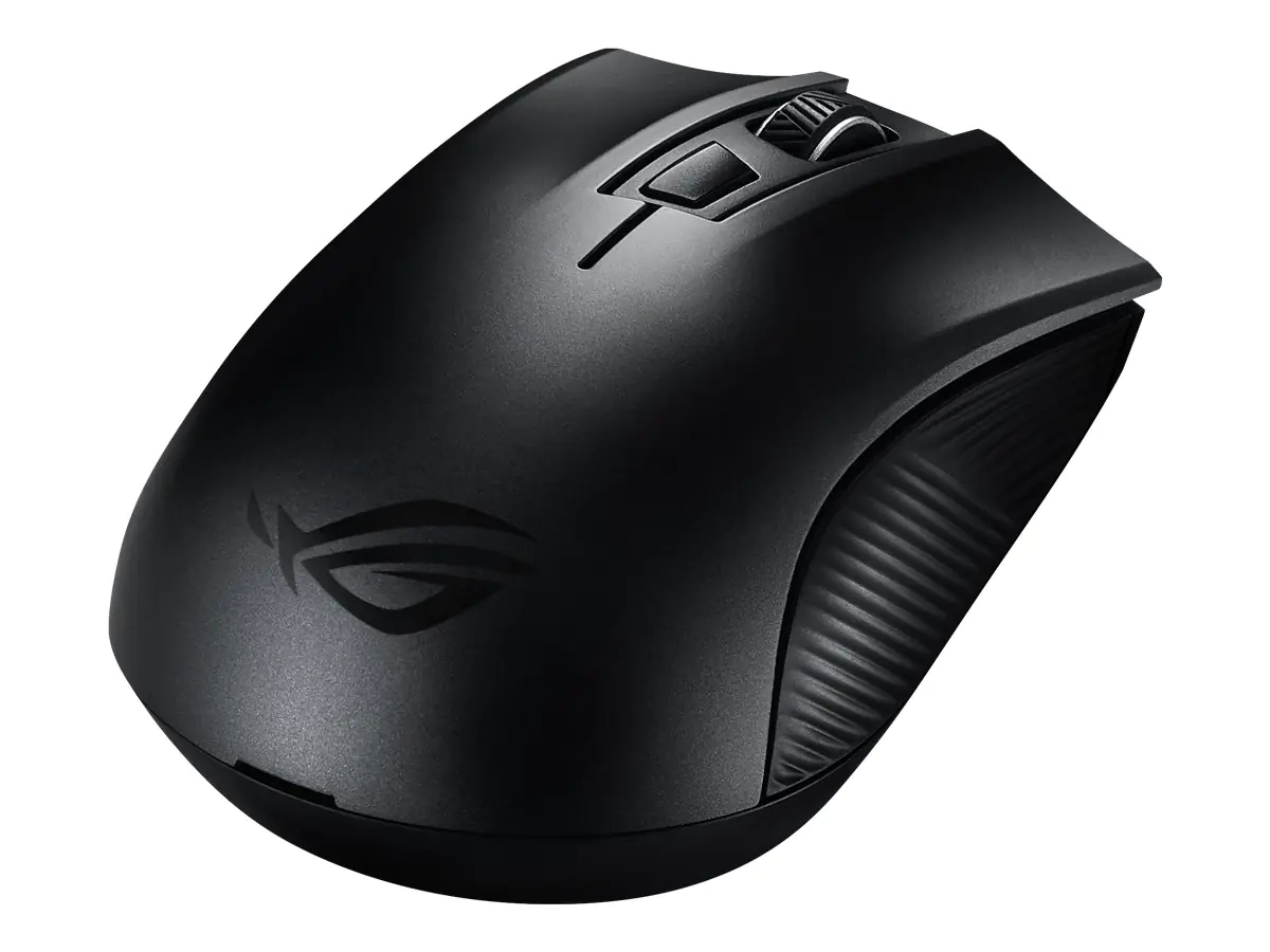 ASUS ROG Strix Carry - Maus - Für Rechtshänder - optisch - kabellos - 2.4 GHz, Bluetooth 5.0 LE - kabelloser Empfänger (USB) 90MP01B0-B0UA00