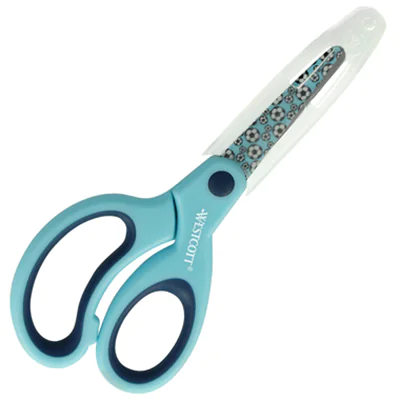 Westcott Bastelschere Sporty 130mm inkl. transparente Klingenhülle Stahl blau Fußball Westcott Bastelschere Sporty 130mm inkl. transparente Klingenhülle Stahl blau Fußball