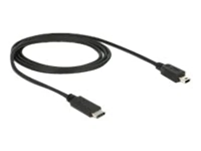Delock - USB-Kabel - 24 pin USB-C (M) zu mini-USB Typ B (M) - USB 3.1 - 1 m - Schwarz Delock - USB-Kabel - 24 pin USB-C (M) zu mini-USB Typ B (M) - USB 3.1 - 1 m - Schwarz