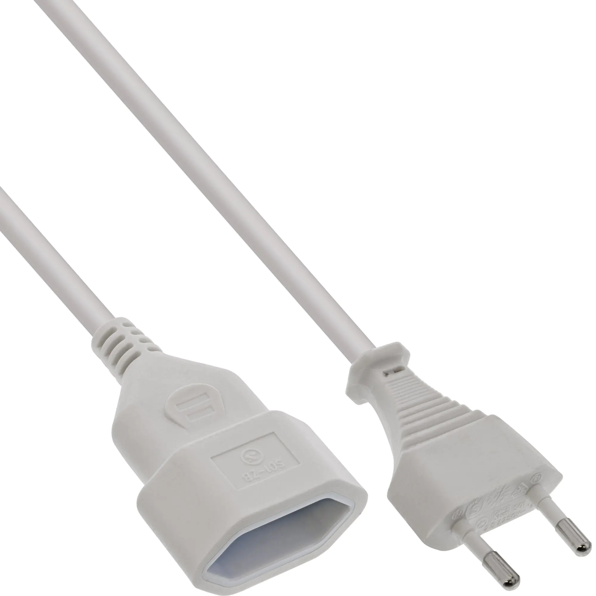 InLine - Spannungsversorgungs-Verlängerungskabel - Eurostecker (W) zu Eurostecker (M) - 5 m - weiß InLine - Spannungsversorgungs-Verlängerungskabel - Eurostecker (W) zu Eurostecker (M) - 5 m - weiß