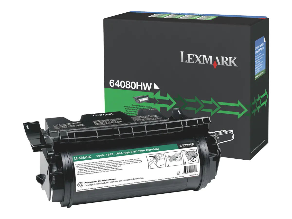 Lexmark Hohe Ergiebigkeit - Schwarz - original 64080HW
