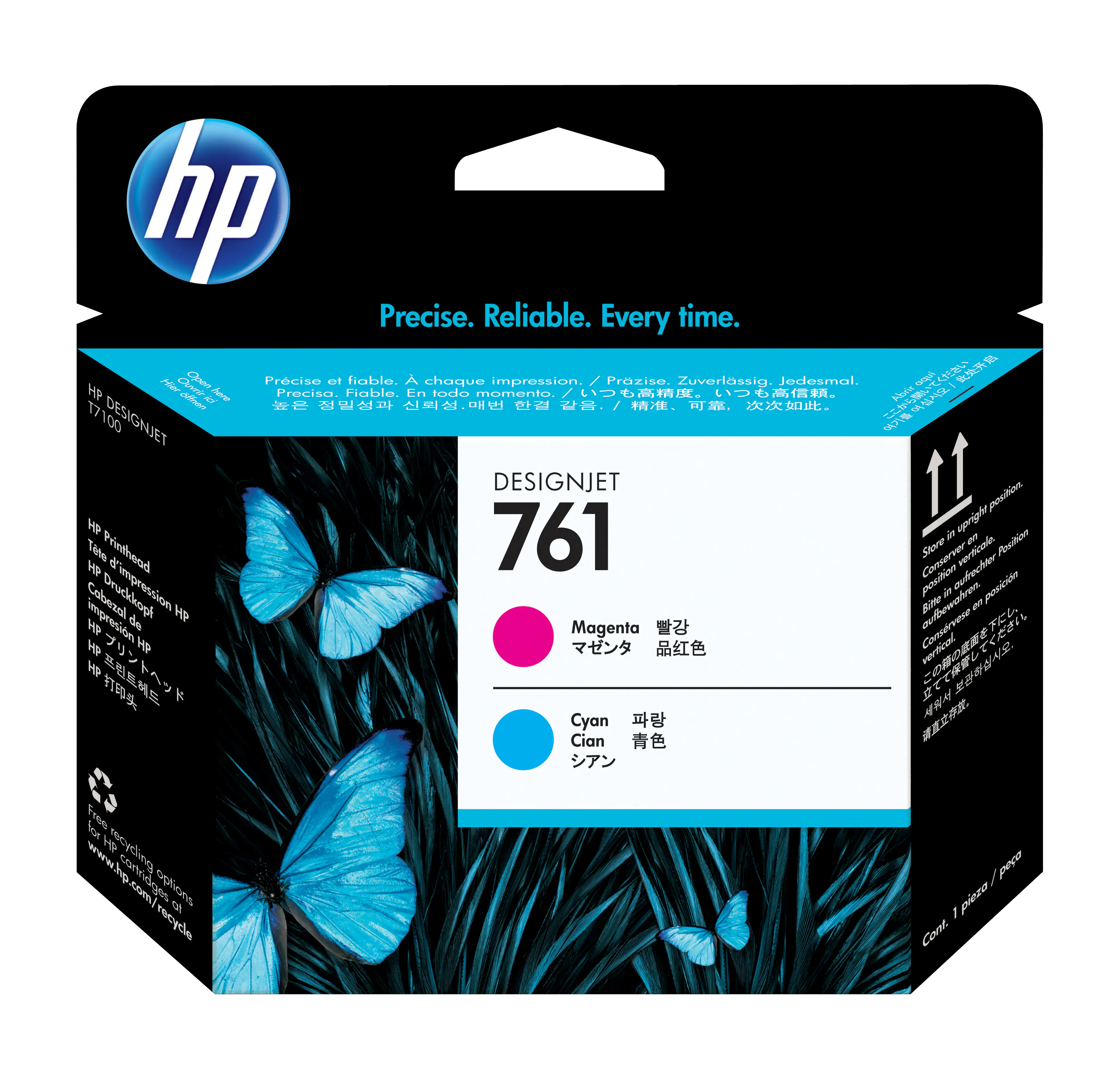 HP 761 - Cyan, Magenta - Druckkopf - für DesignJet T7100, T7200 Production Printer