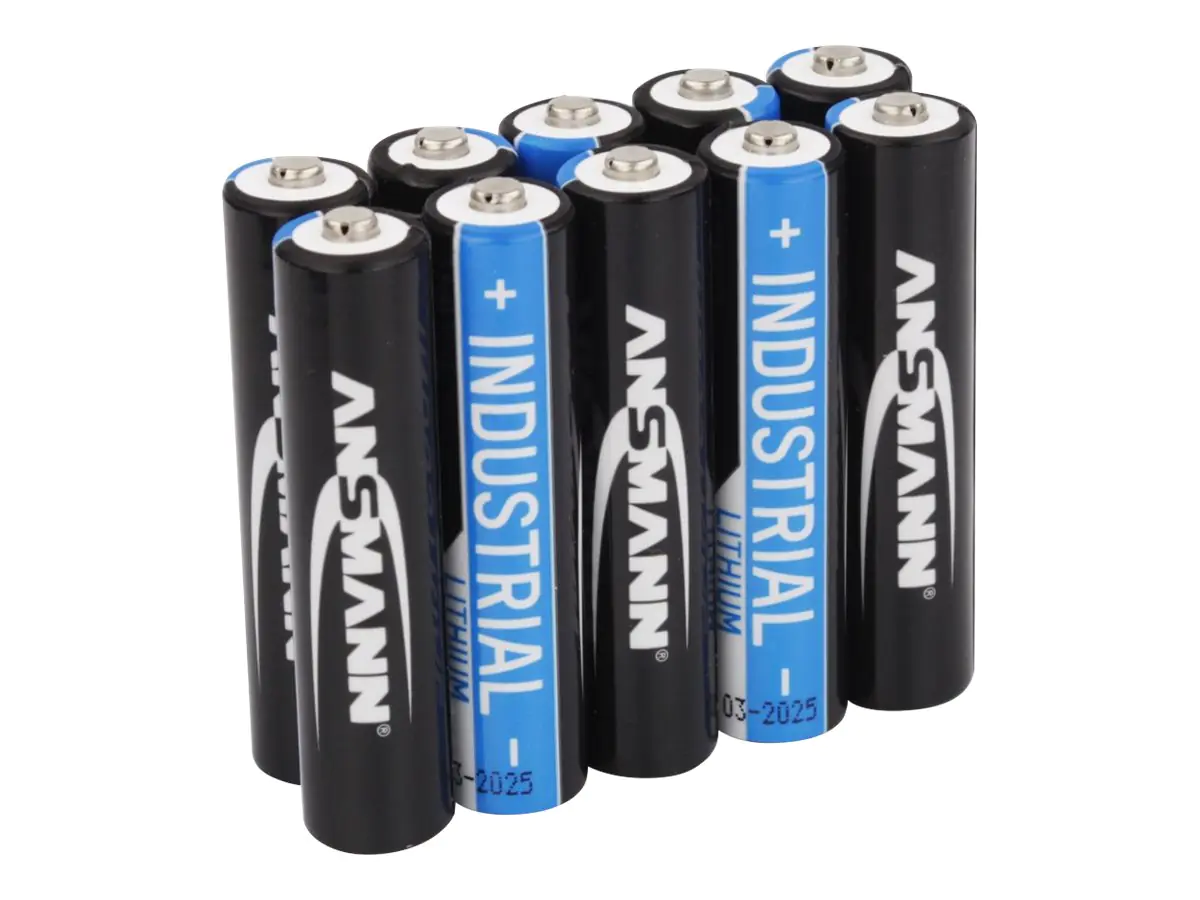 Ansmann Batterie 10 x AAA - Li - Schwarz 1501-0010