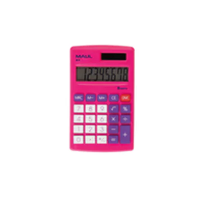 Jakob Maul GmbH M 8 Taschenrechner Pink Display Stellen 8 batteriebetrieben