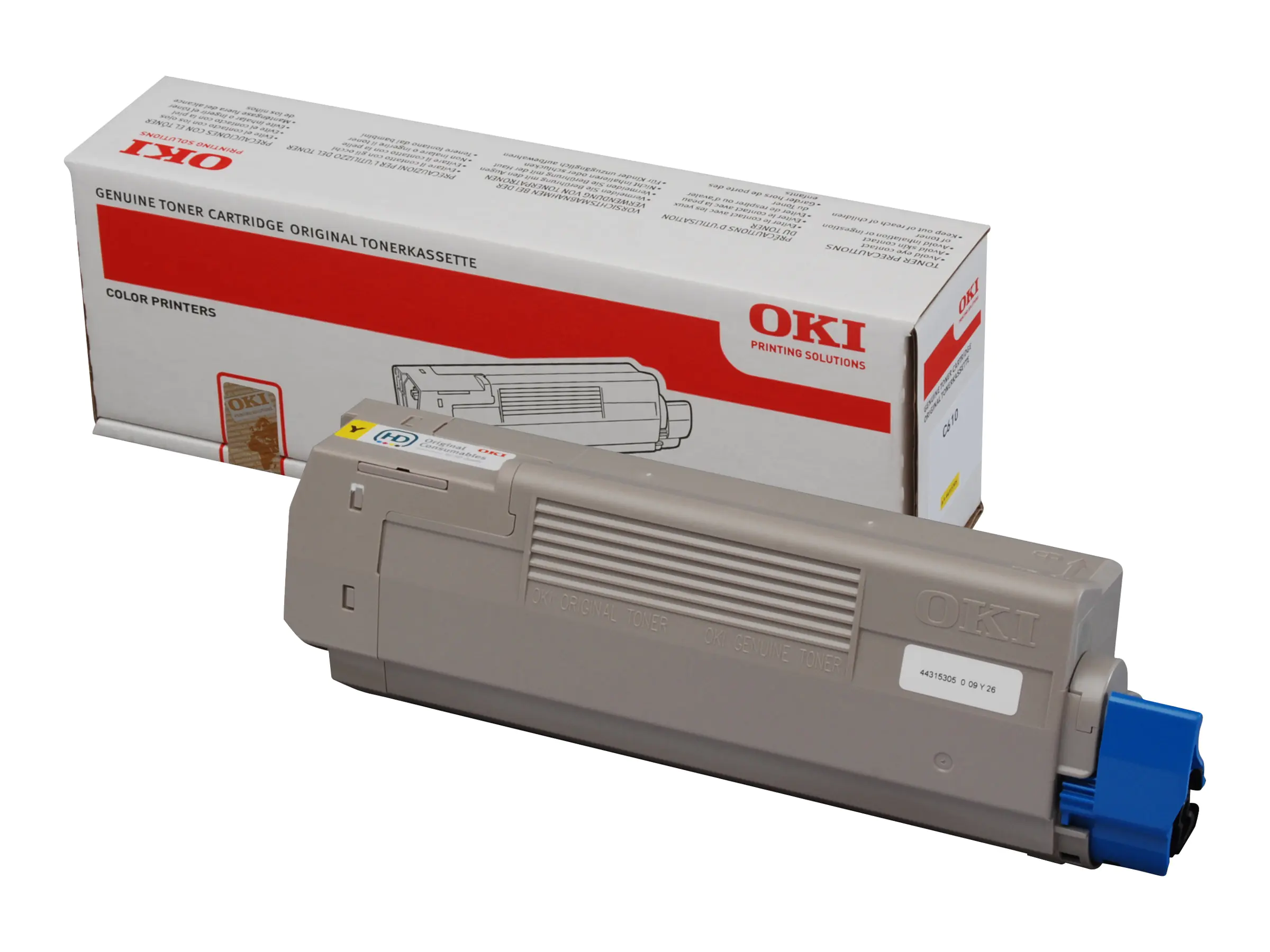 OKI Gelb - original - Tonerpatrone - für C610dn 44315305