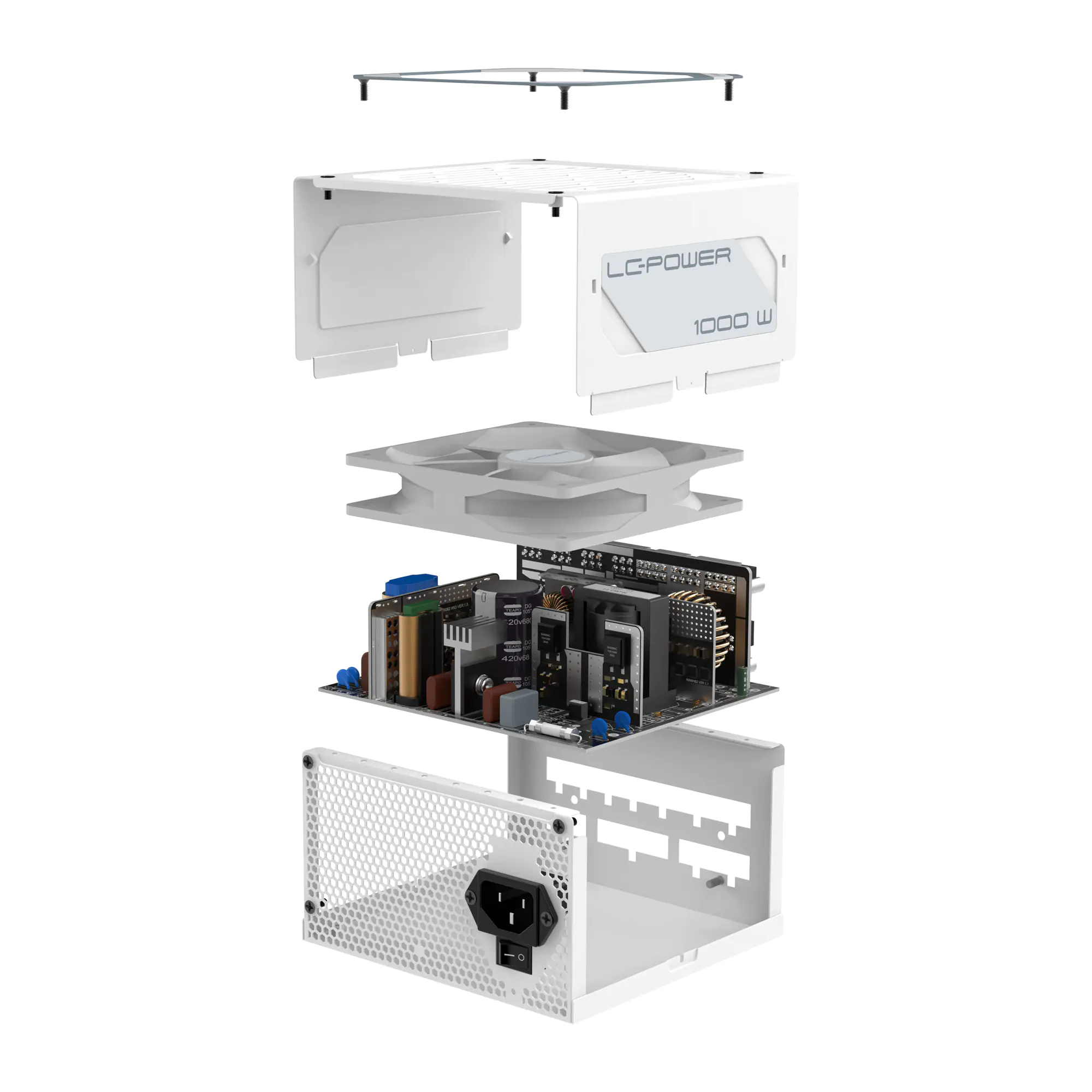 LC-Power LC1000MW V2.31, 1000 W, 110 - 240 V, 47 - 60 Hz, Aktiv, 100 W, 996 W