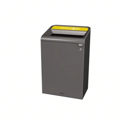 Rubbermaid Abfallsammelsystem 49,5 x 97,5 x 61 cm (B x H x T) 125l 1 Sortierfach Stahl, verzinkt grau/gelb Rubbermaid Abfallsammelsystem 49,5 x 97,5 x 61 cm (B x H x T) 125l 1 Sortierfach Stahl, verzinkt grau/gelb